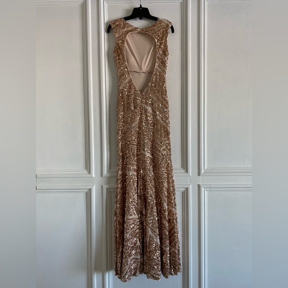 Rose Gold Evening Gown - Picture 2 of 5